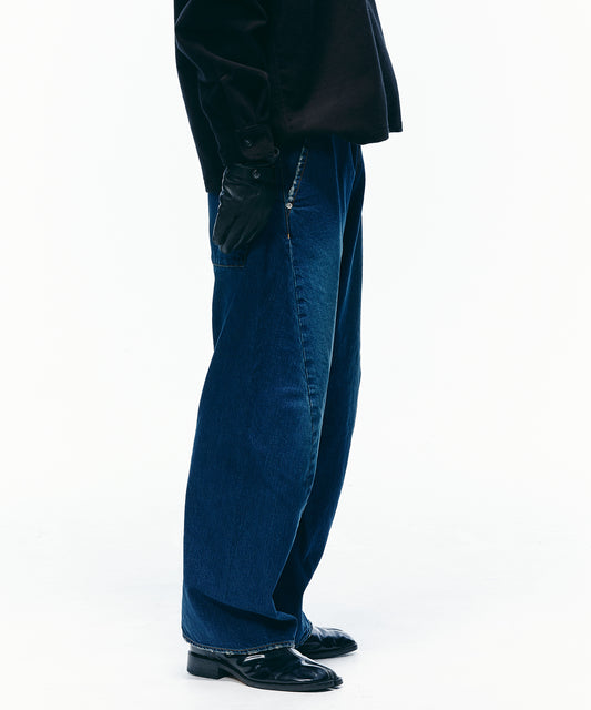 USED 3D CUTTING DENIM PANTS