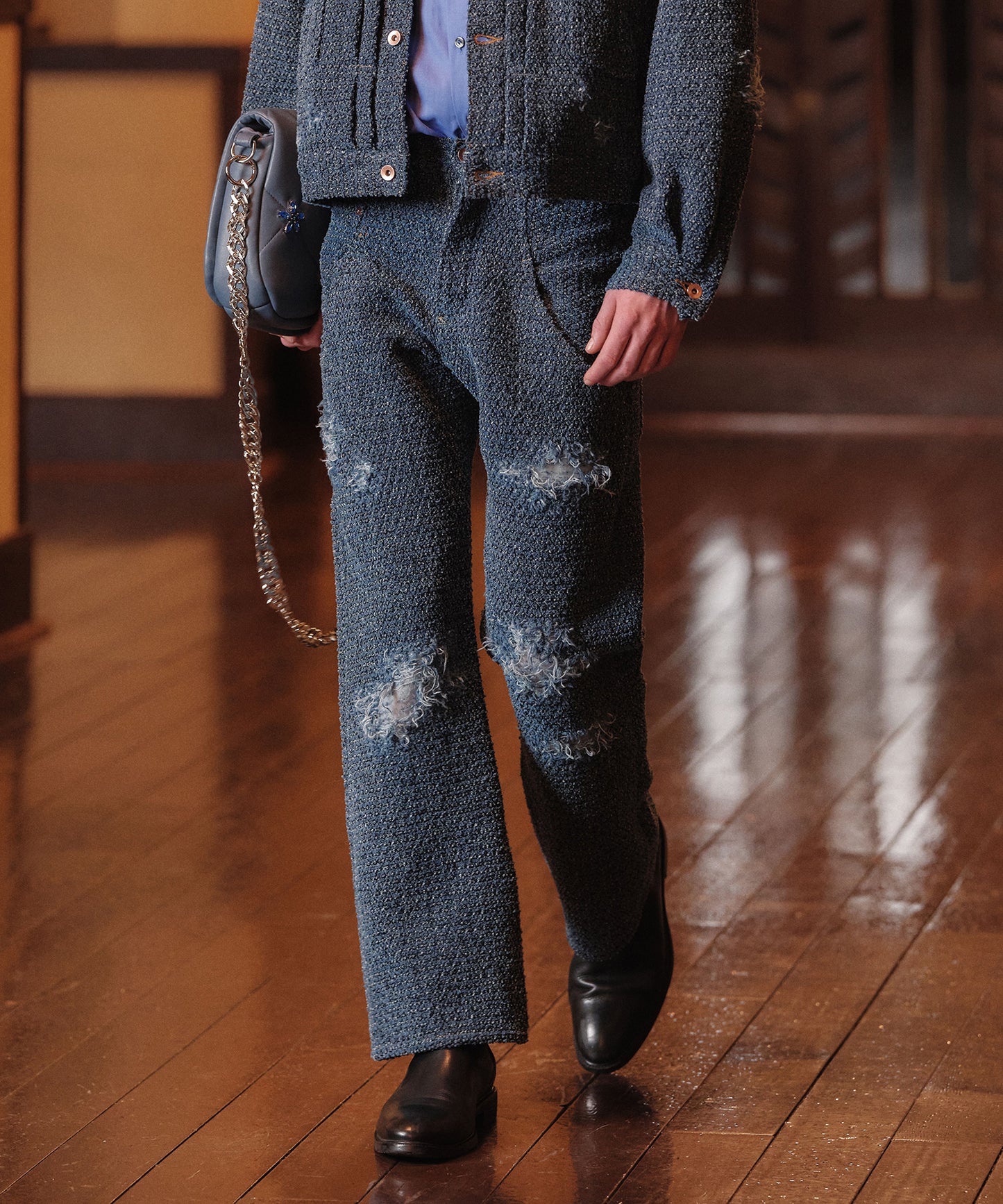 PUNCHING DENIM PANTS