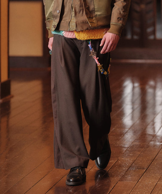 WOOL WIDE PANTS