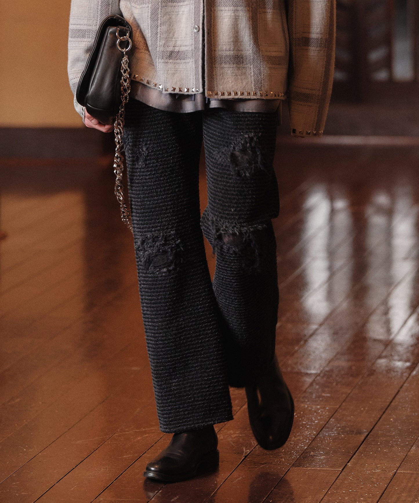 PUNCHING DENIM PANTS