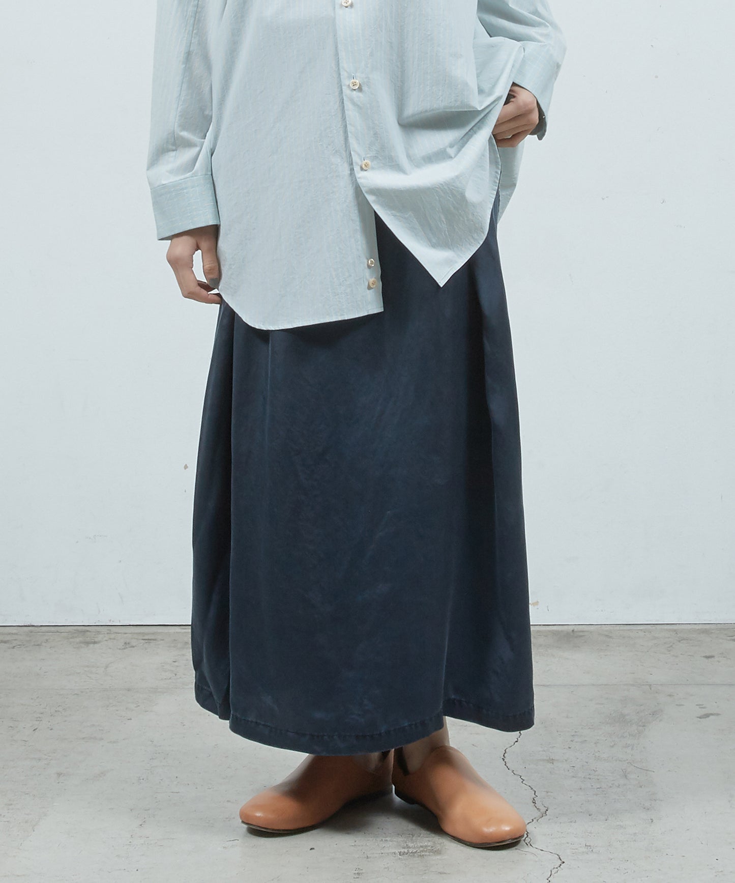 ピグメントBioキュプラフ ォールドスカート