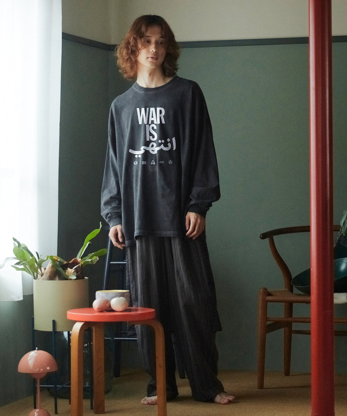 SHEMAGH LACE WIDE PANTS