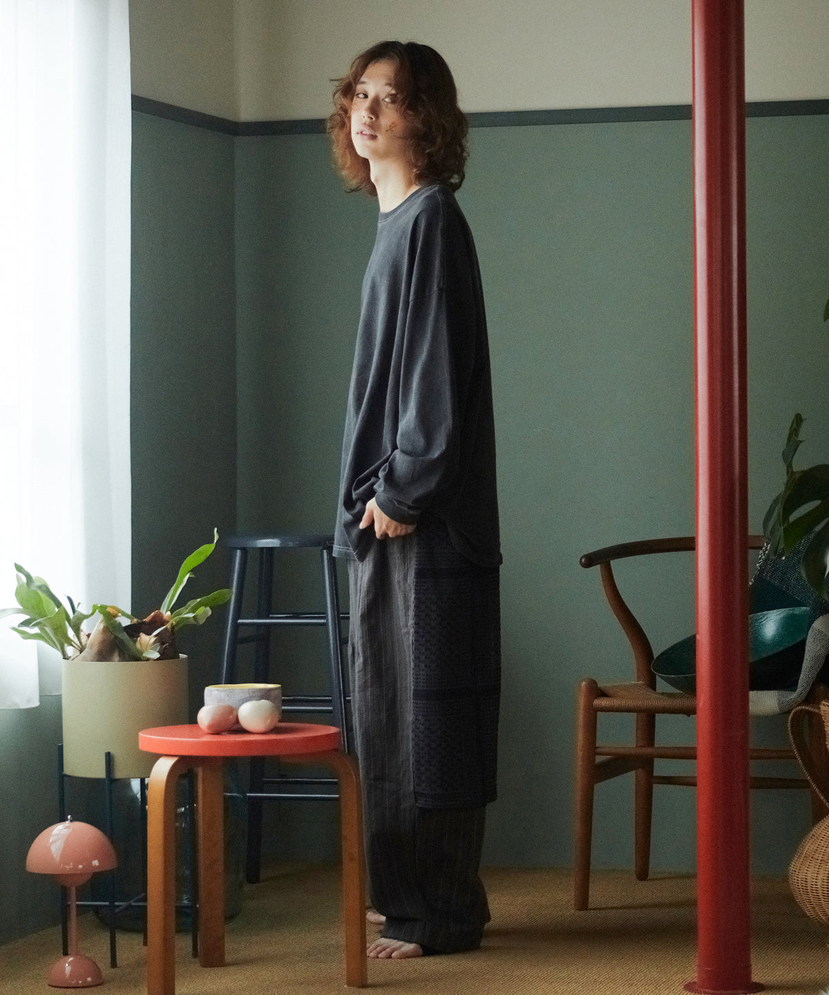 SHEMAGH LACE WIDE PANTS