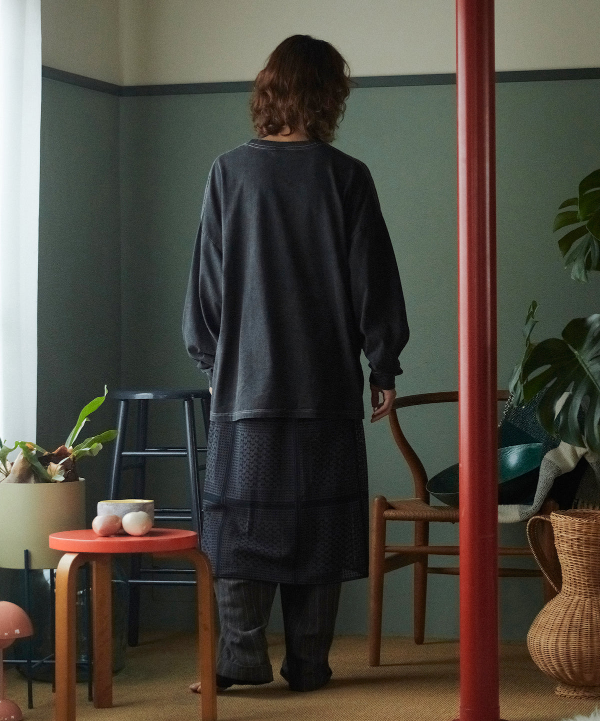 SHEMAGH LACE WIDE PANTS