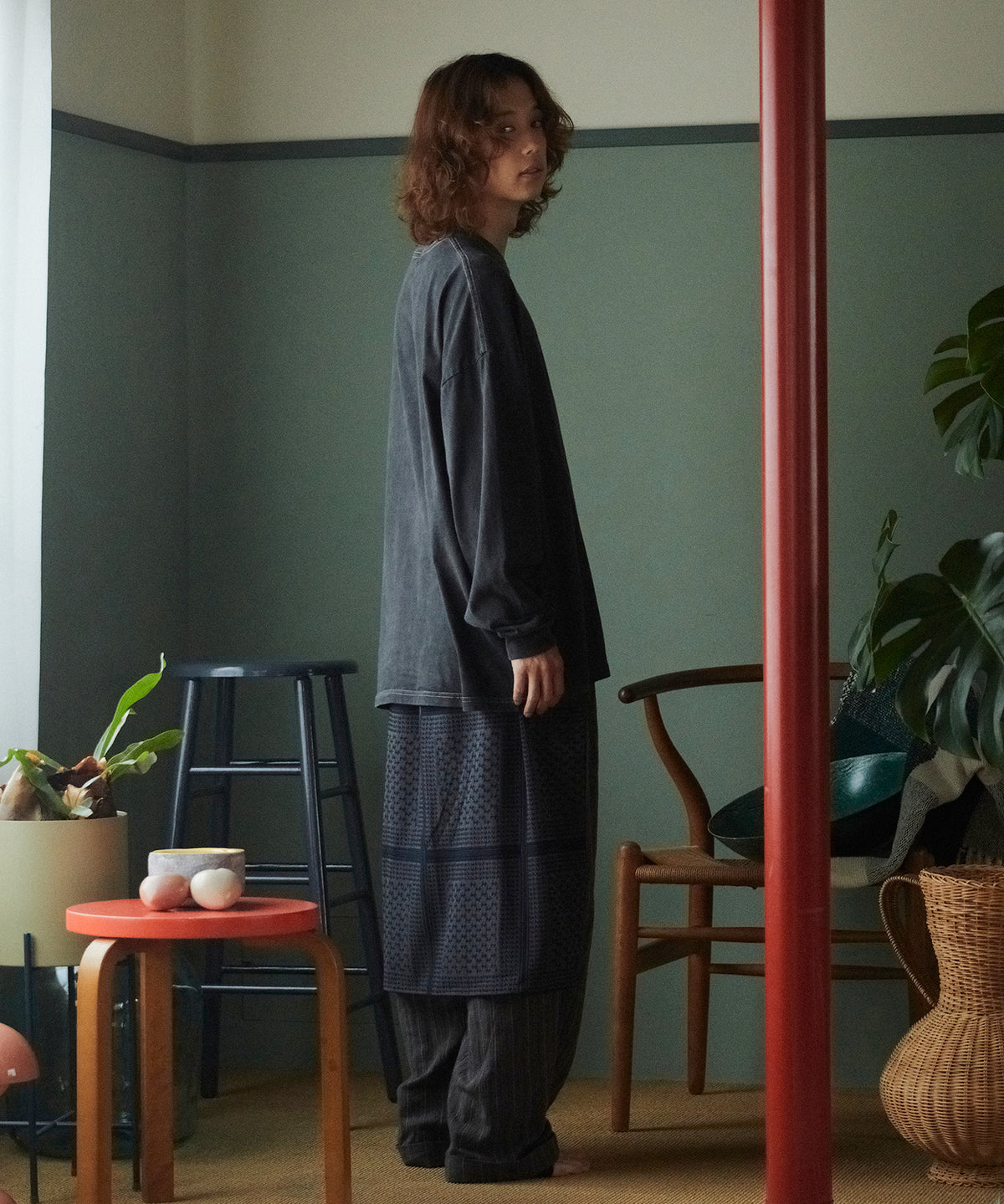 SHEMAGH LACE WIDE PANTS