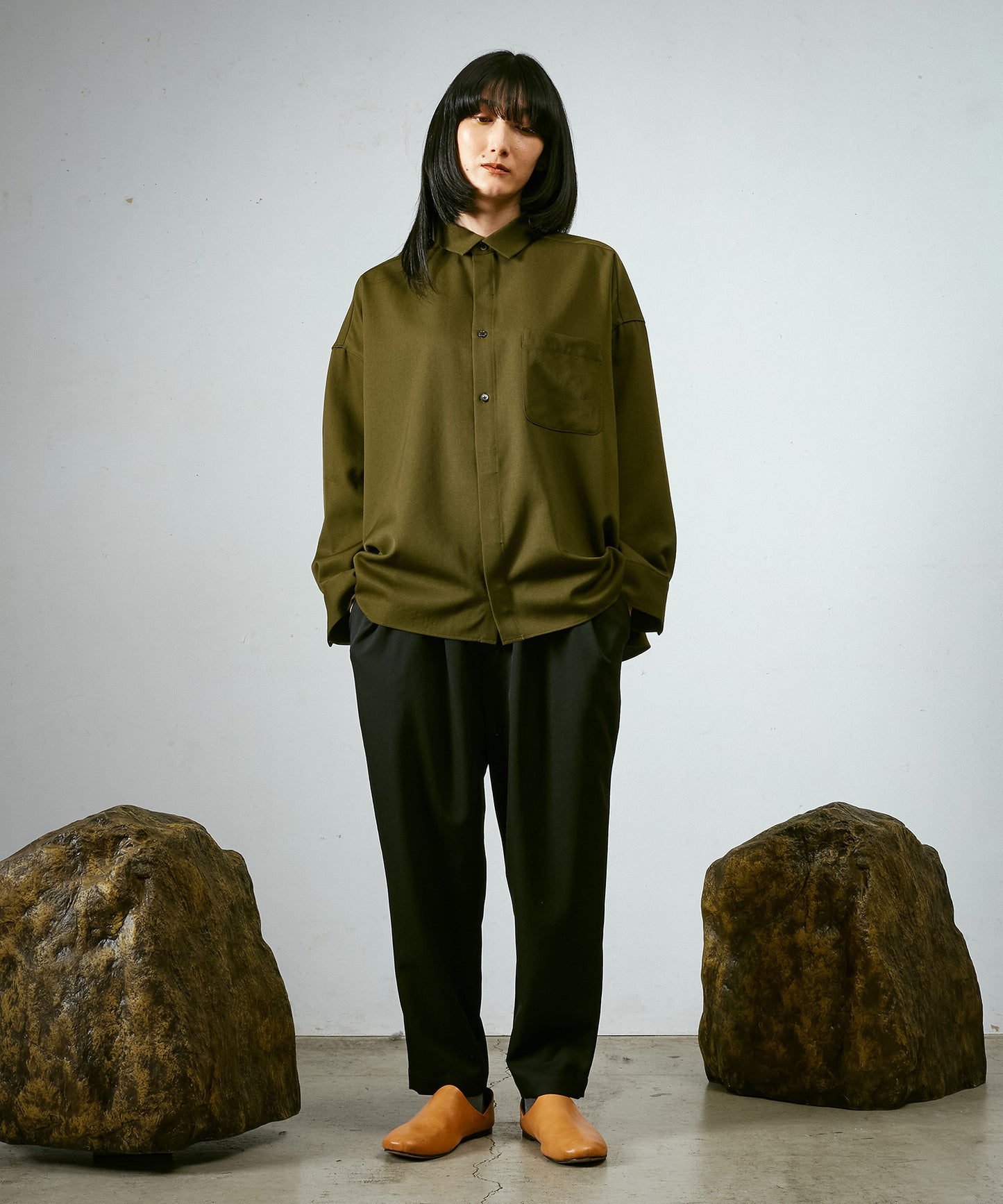 よそいきワイドBOXシャツ 【納期9月下旬】