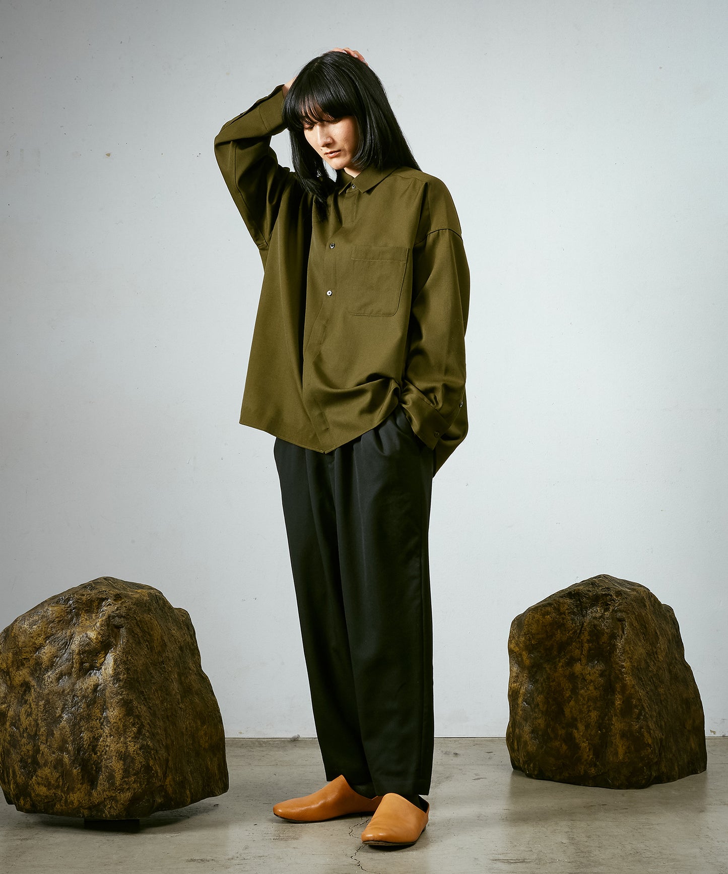よそいきワイドBOXシャツ 【納期9月下旬】