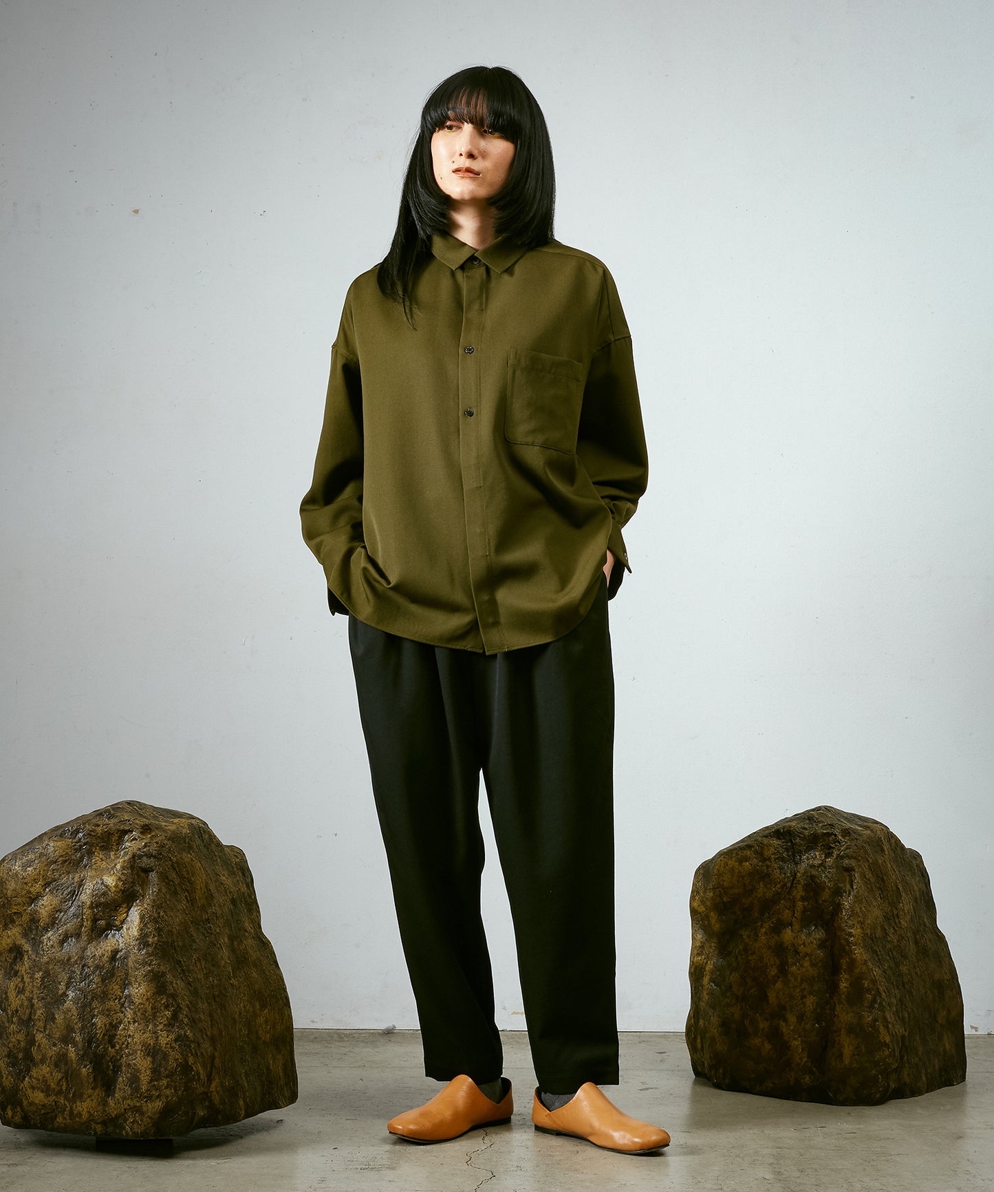 よそいきワイドBOXシャツ 【納期9月下旬】
