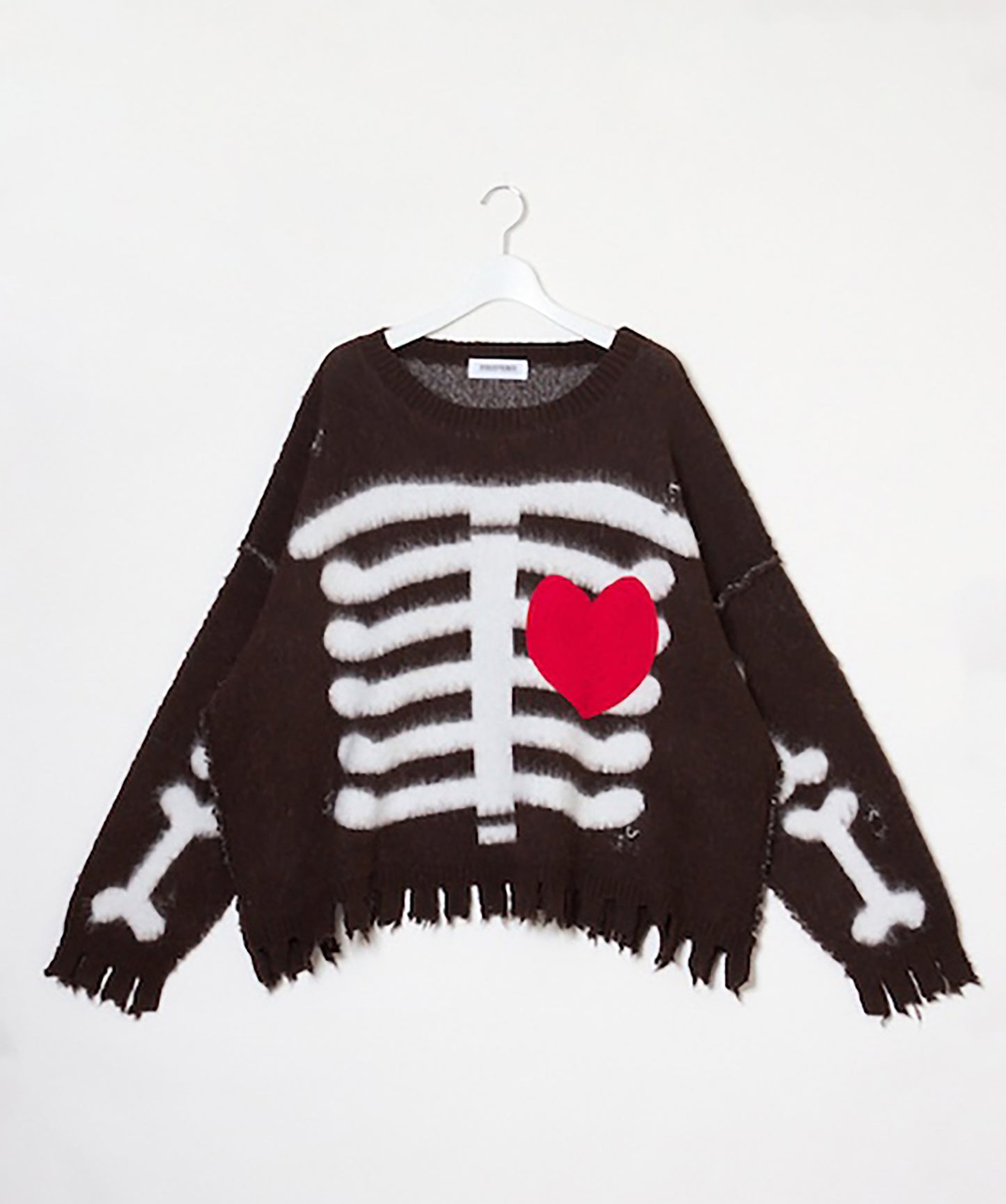MOHAIR HEART&BONE KNIT
