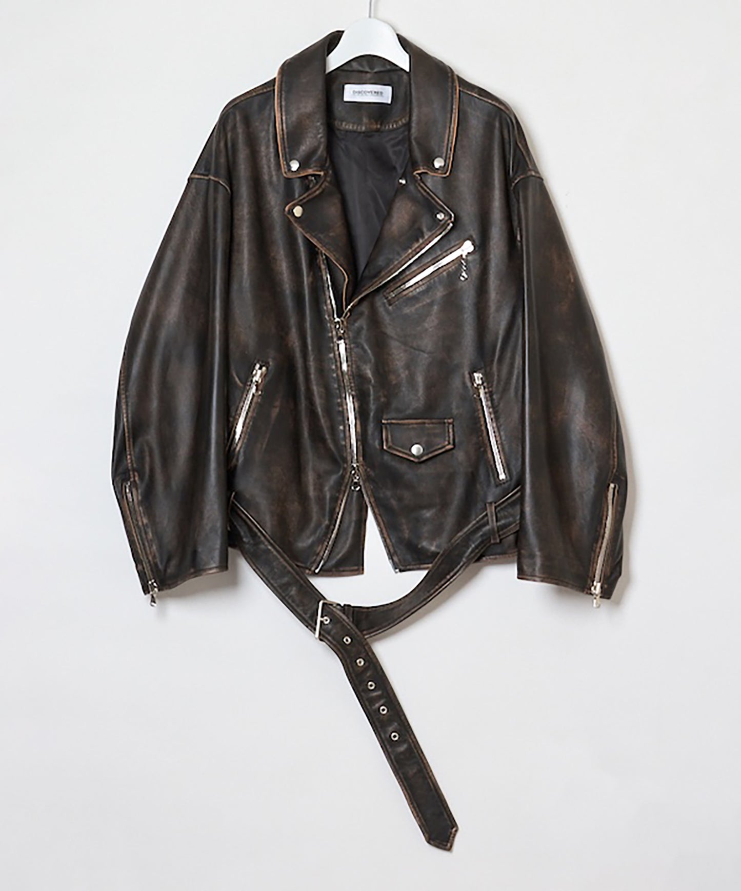 LEATHER W RIDERS BLOUSON