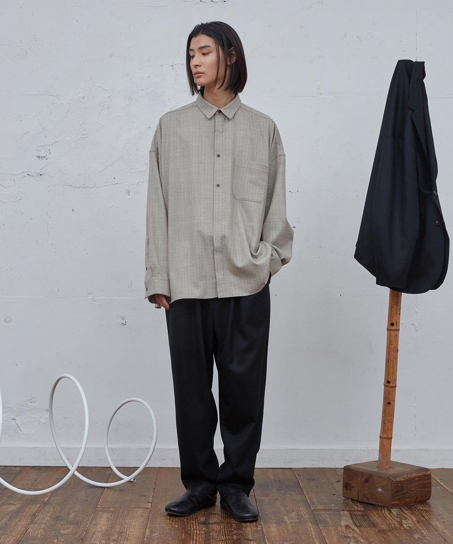 よそいきワイドBOXシャツ