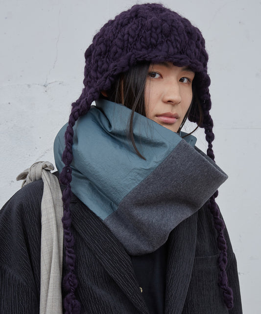 ハンドニットイヤーフラップビーニー