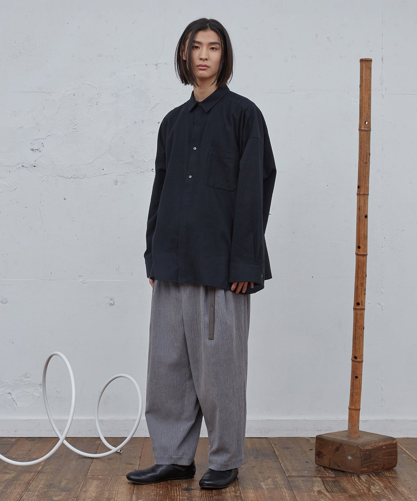 コットンビエラワイドBOXシャツ