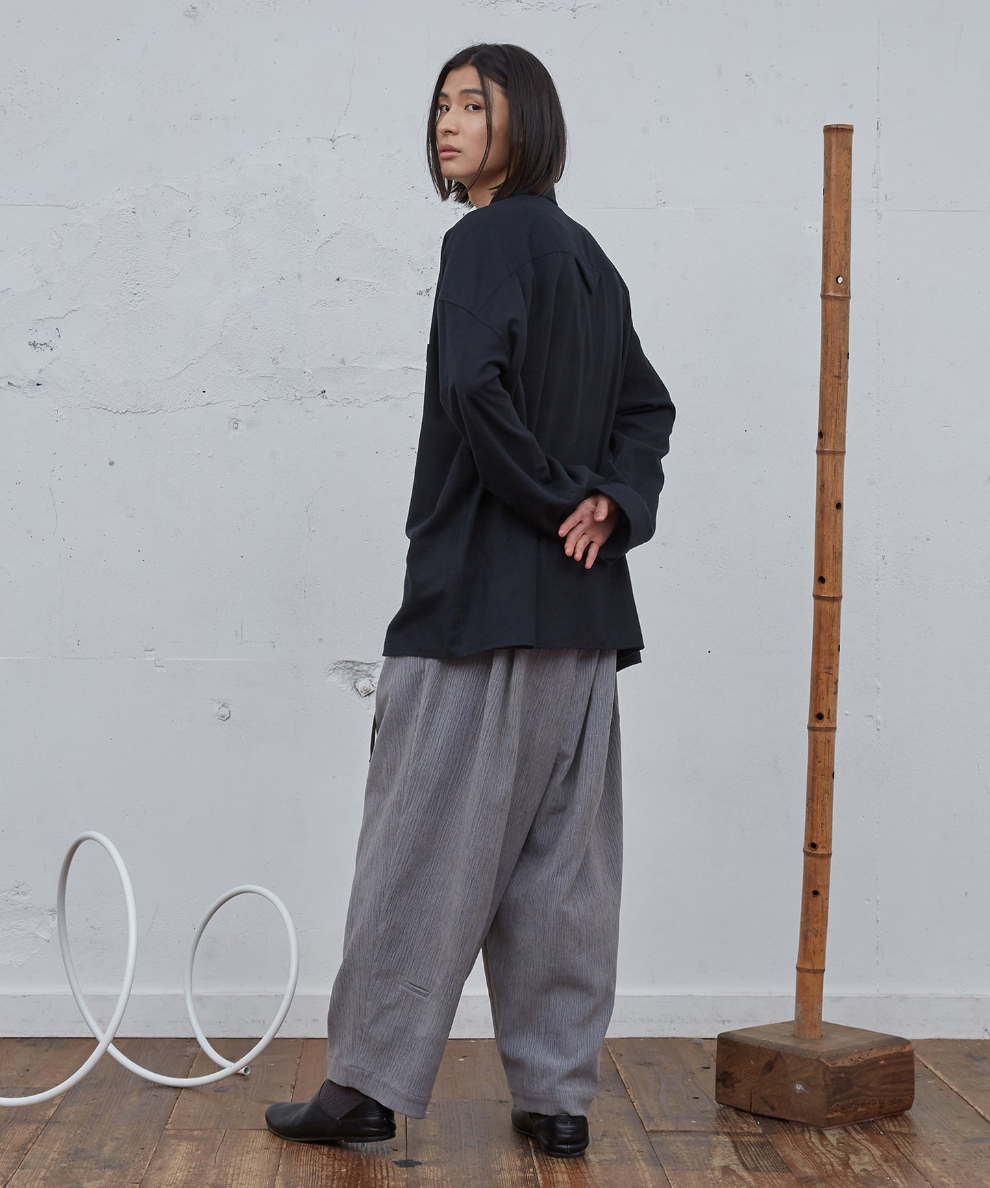 コットンビエラワイドBOXシャツ