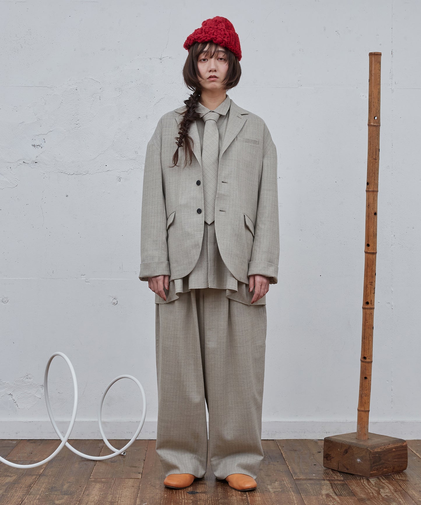 ハンドニットグラデーションCAP