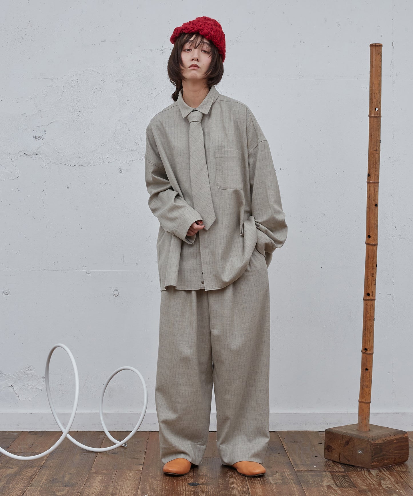 ハンドニットグラデーションCAP