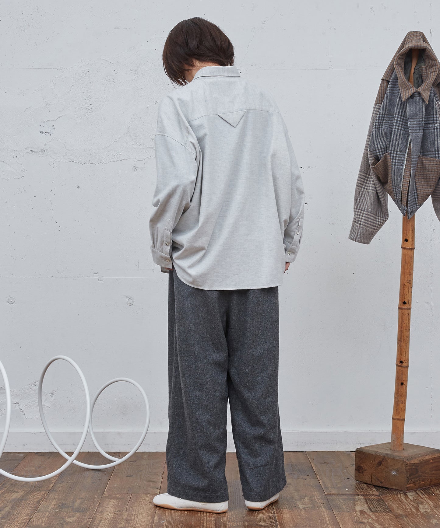 コットンビエラワイドBOXシャツ