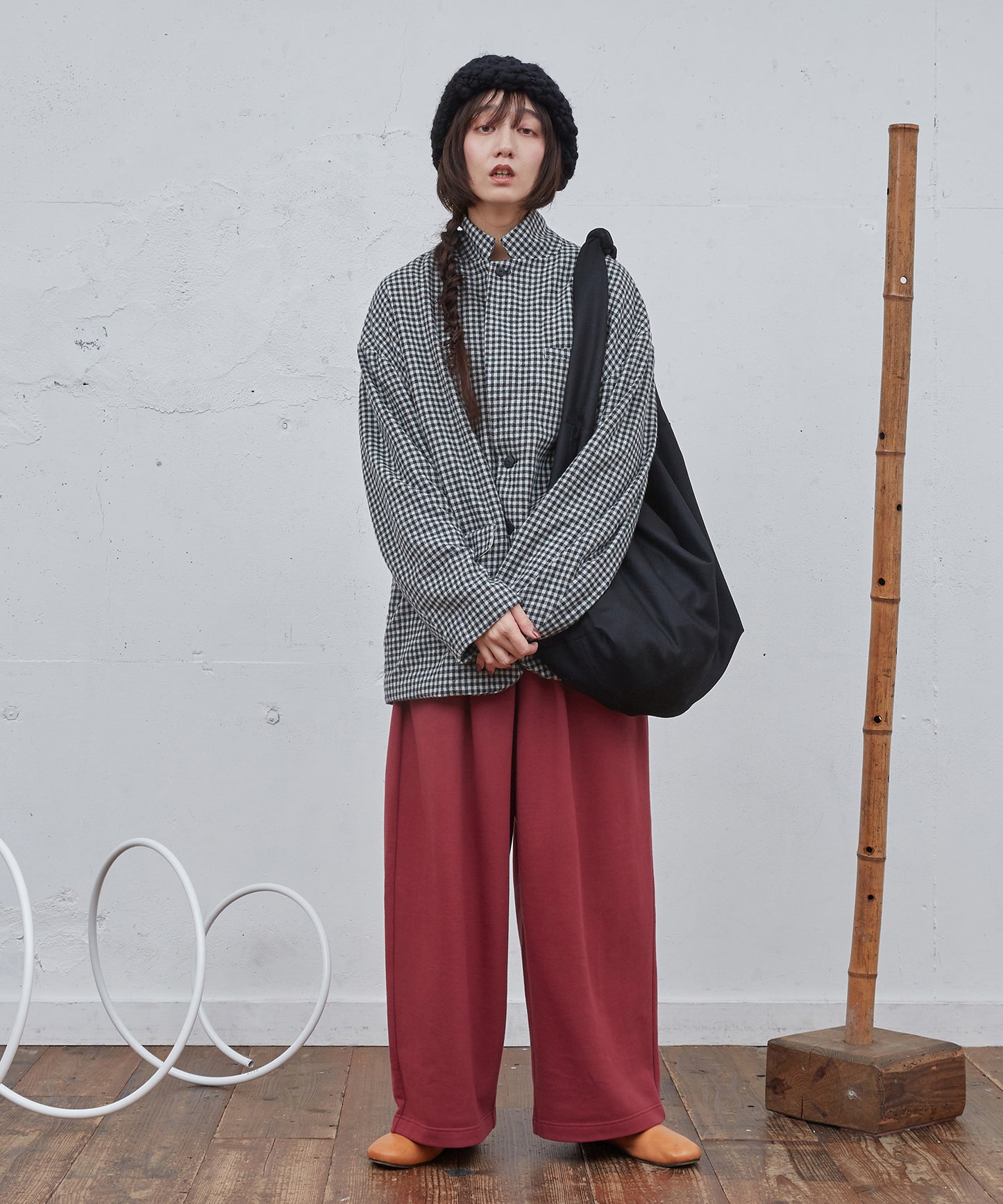 ハンドニットグラデーションCAP