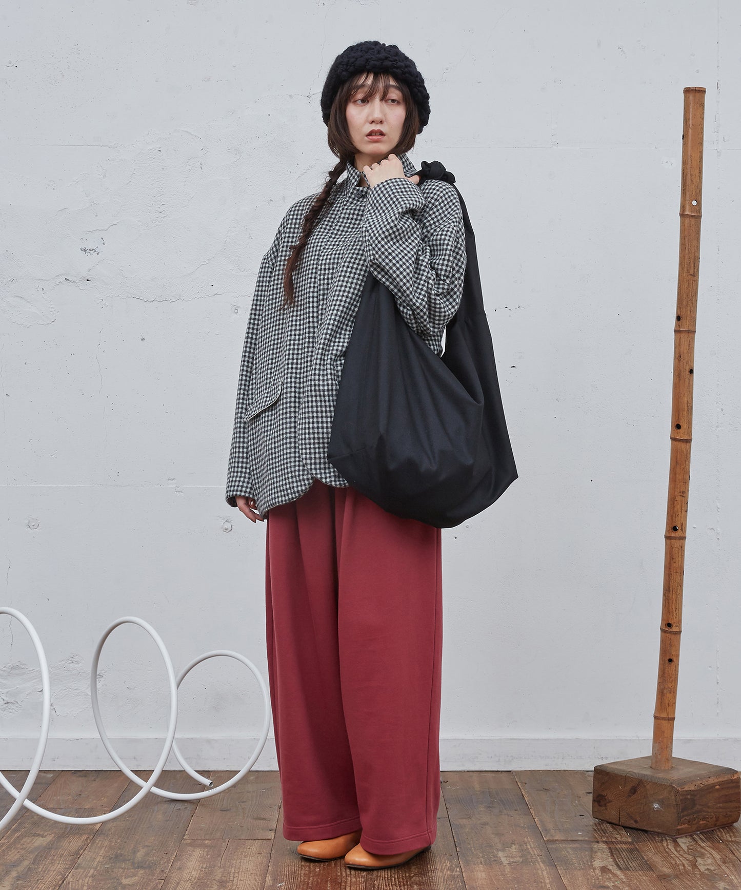 ハンドニットグラデーションCAP