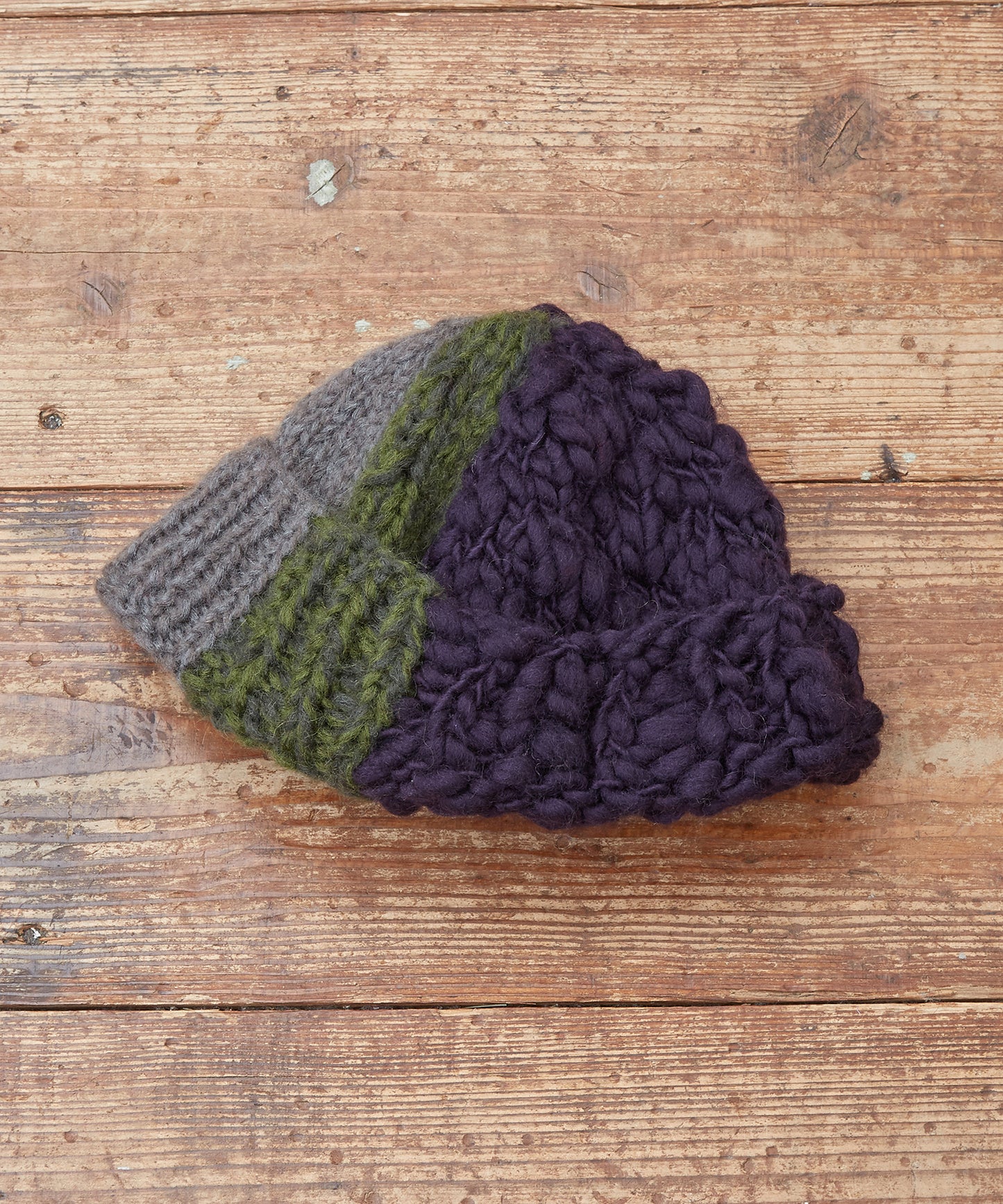 ハンドニットグラデーションCAP