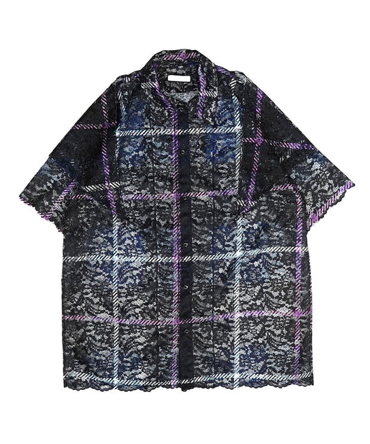 LACE HALF SLEEVE SHIRT & LACE SCARF 【納期8月下旬】