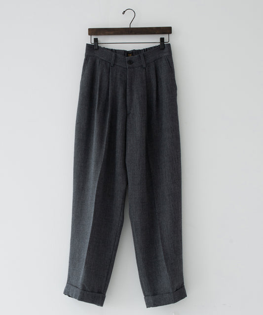 Summer Wool two tuck slacks