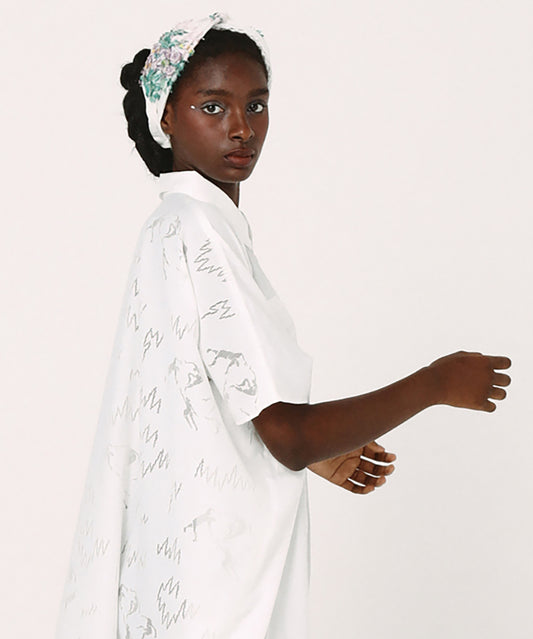 Dancing Lace poncho shirt
