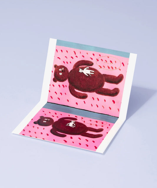 「Mini Card Happy Bear」 Design：Kazuya Iwanaga Illustration : Yuka Sakamaki