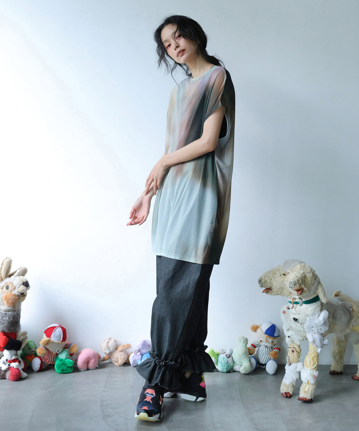 DIM PRINT DRESS