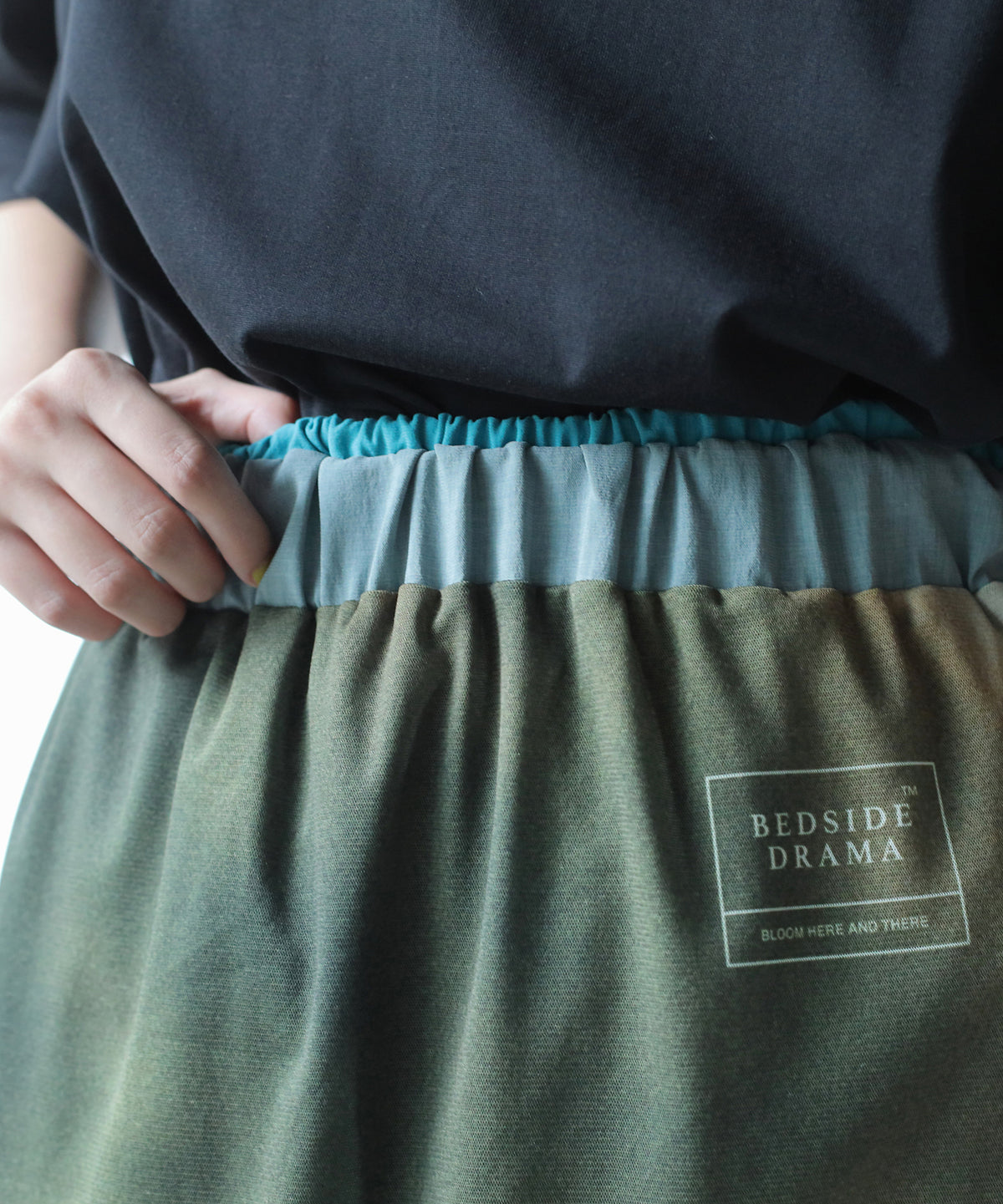 DIM PRINT LONG SKIRT