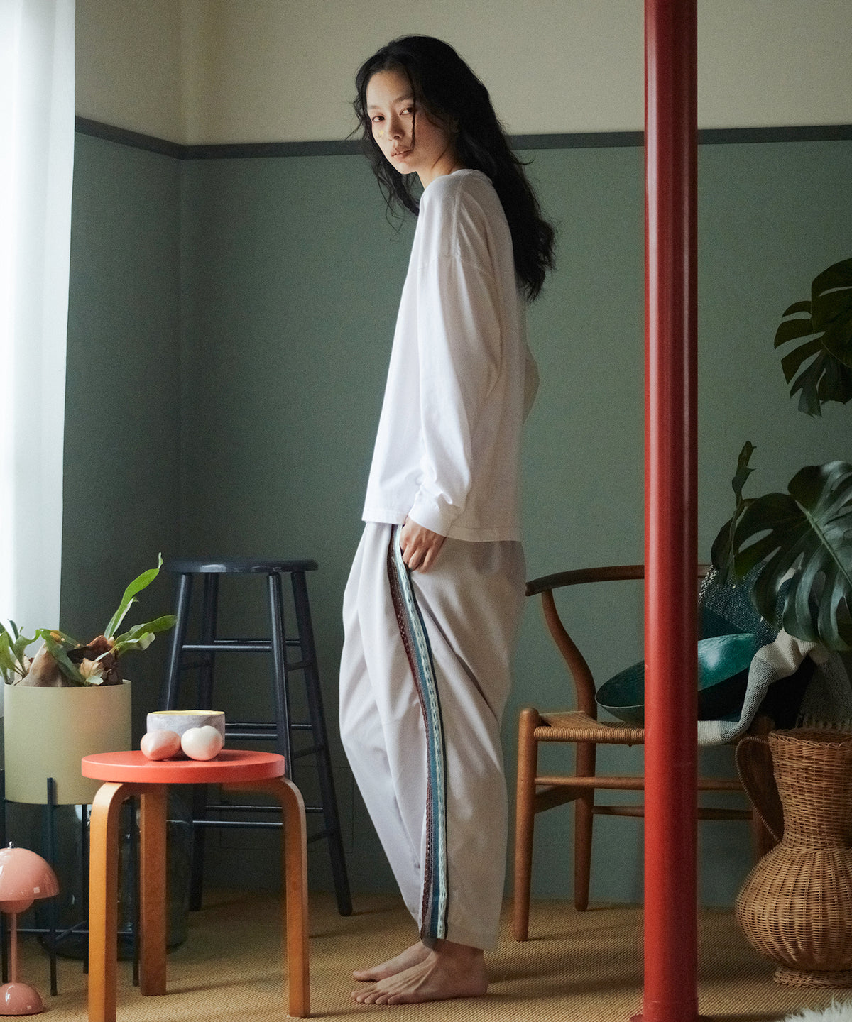 HANDMADE TAPE LINE PANTS