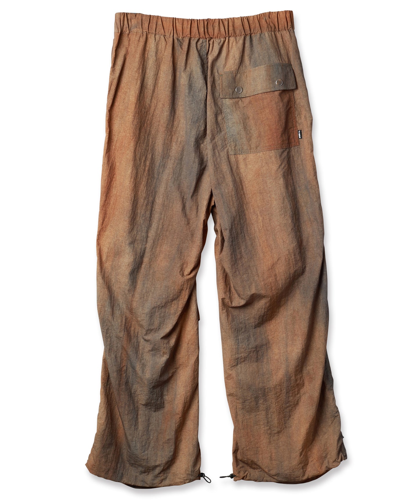 DYED NYLON PARACHUTE PANTS