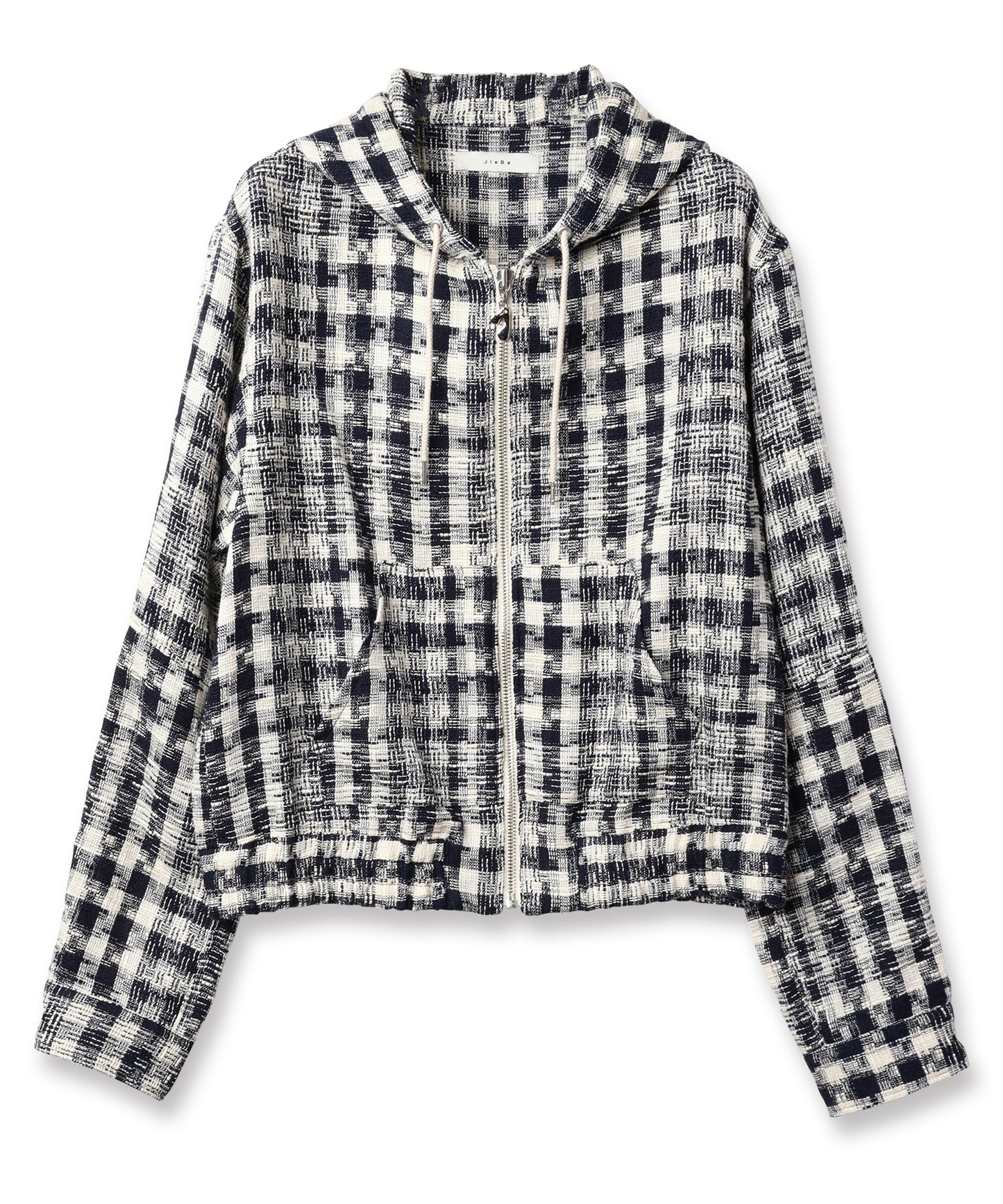 GINGHAM ZIP PARKA