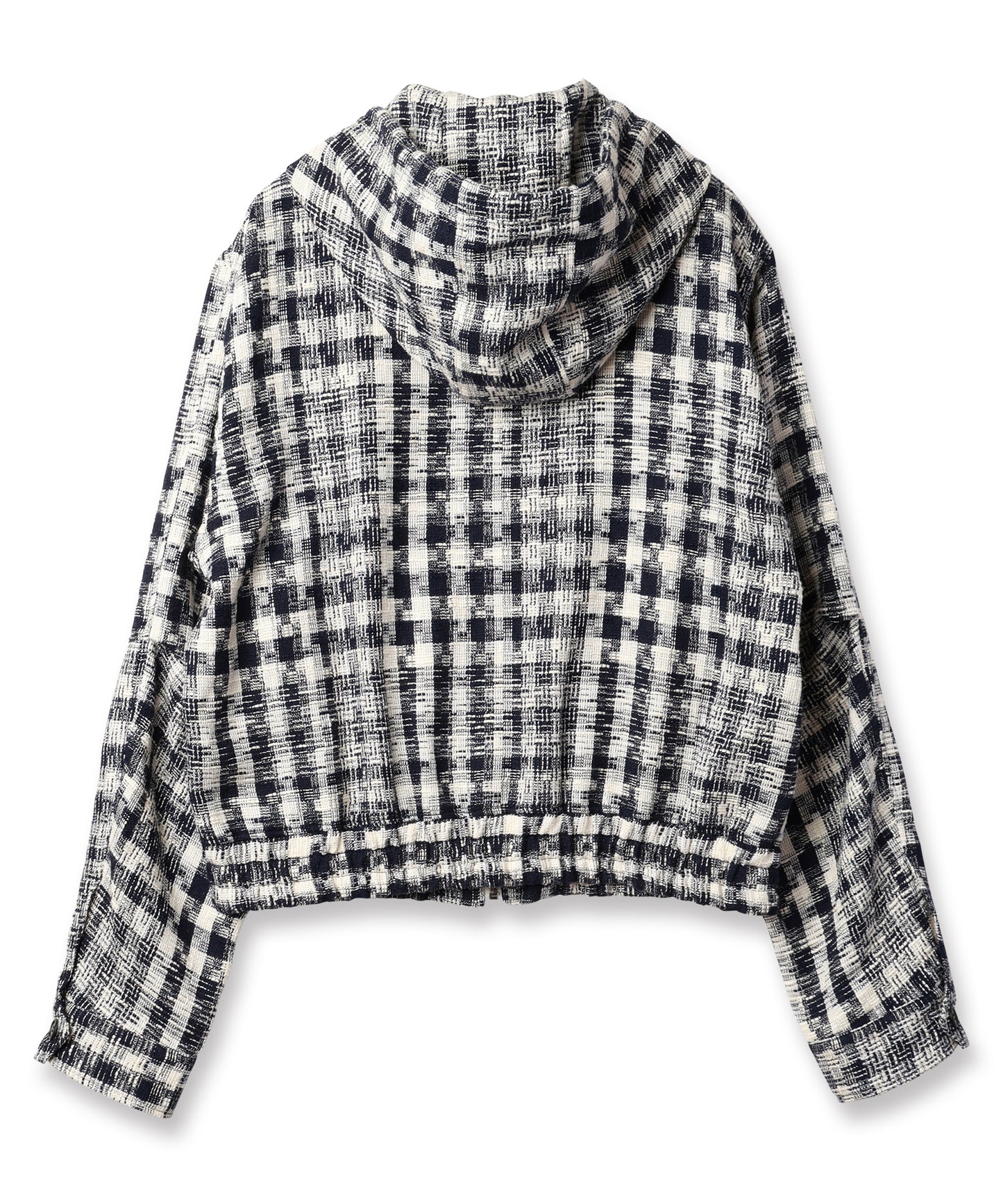 GINGHAM ZIP PARKA