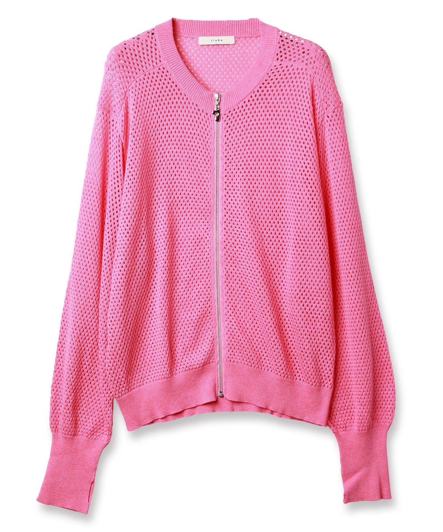 MESH ZIP CARDIGAN