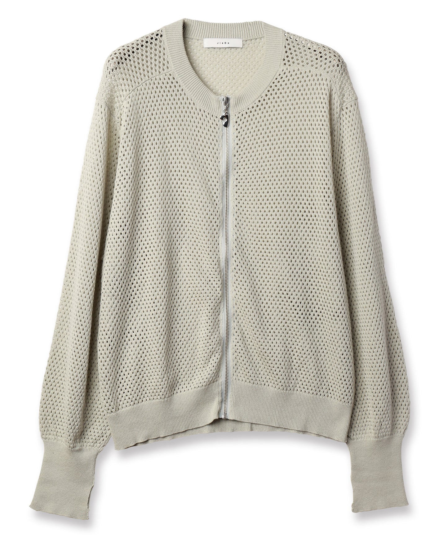 MESH ZIP CARDIGAN