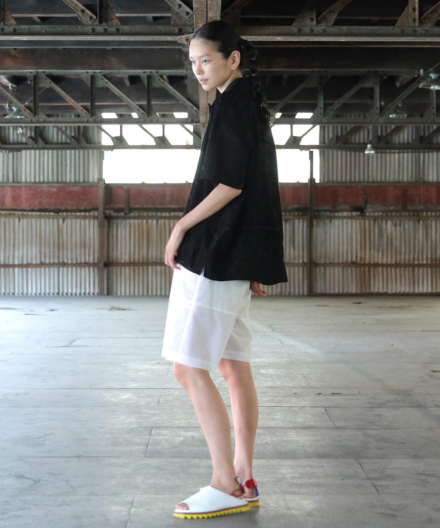 Stone Yard Floc Wide Shorts【商品納期 3月下旬】