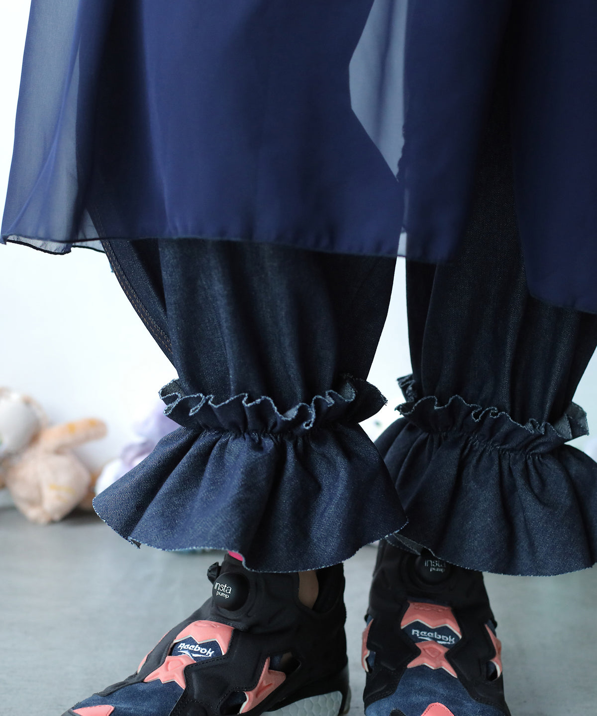 RAW-EDGE DENIM COAT