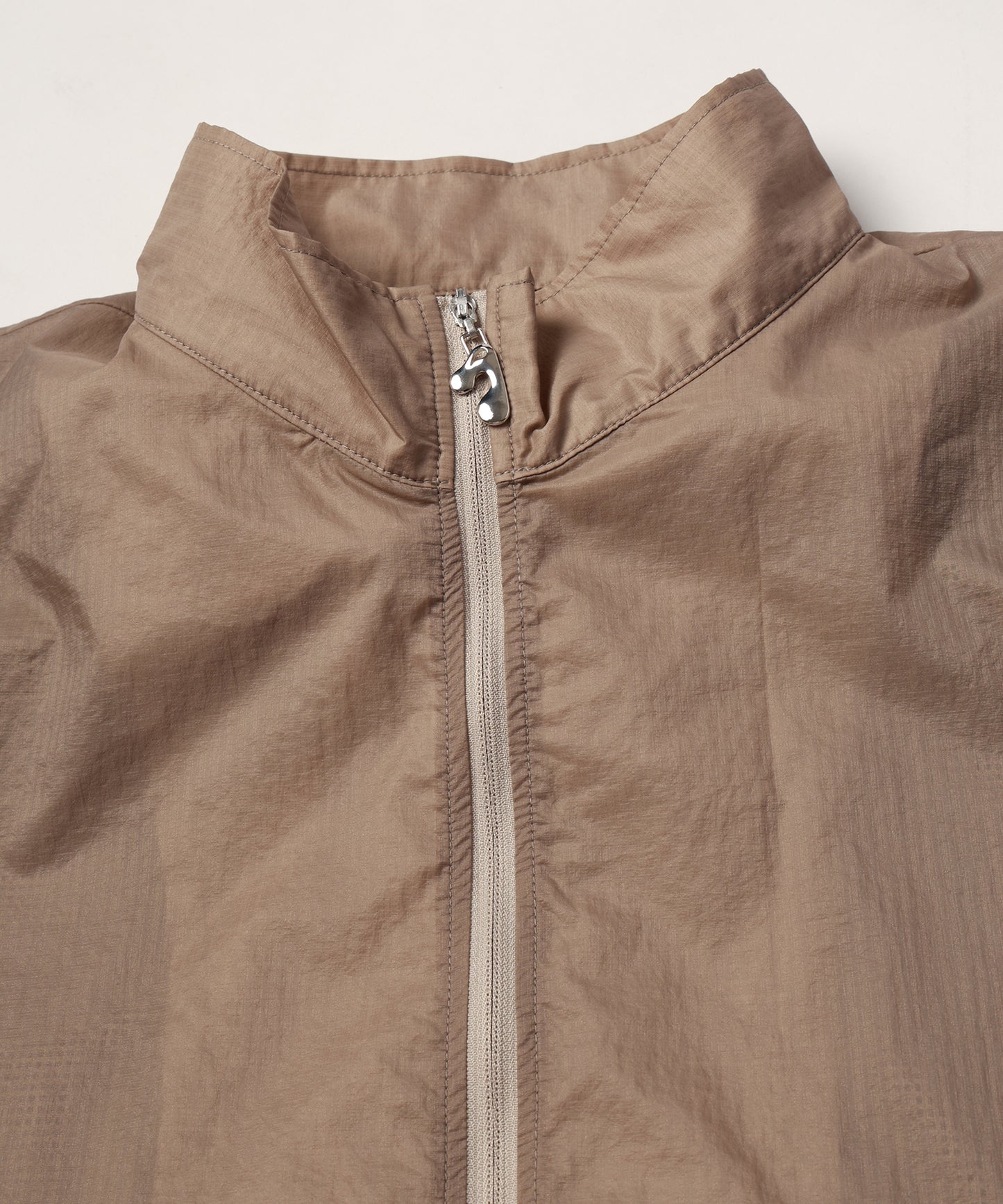 NYLON STAND ZIP SHIRT