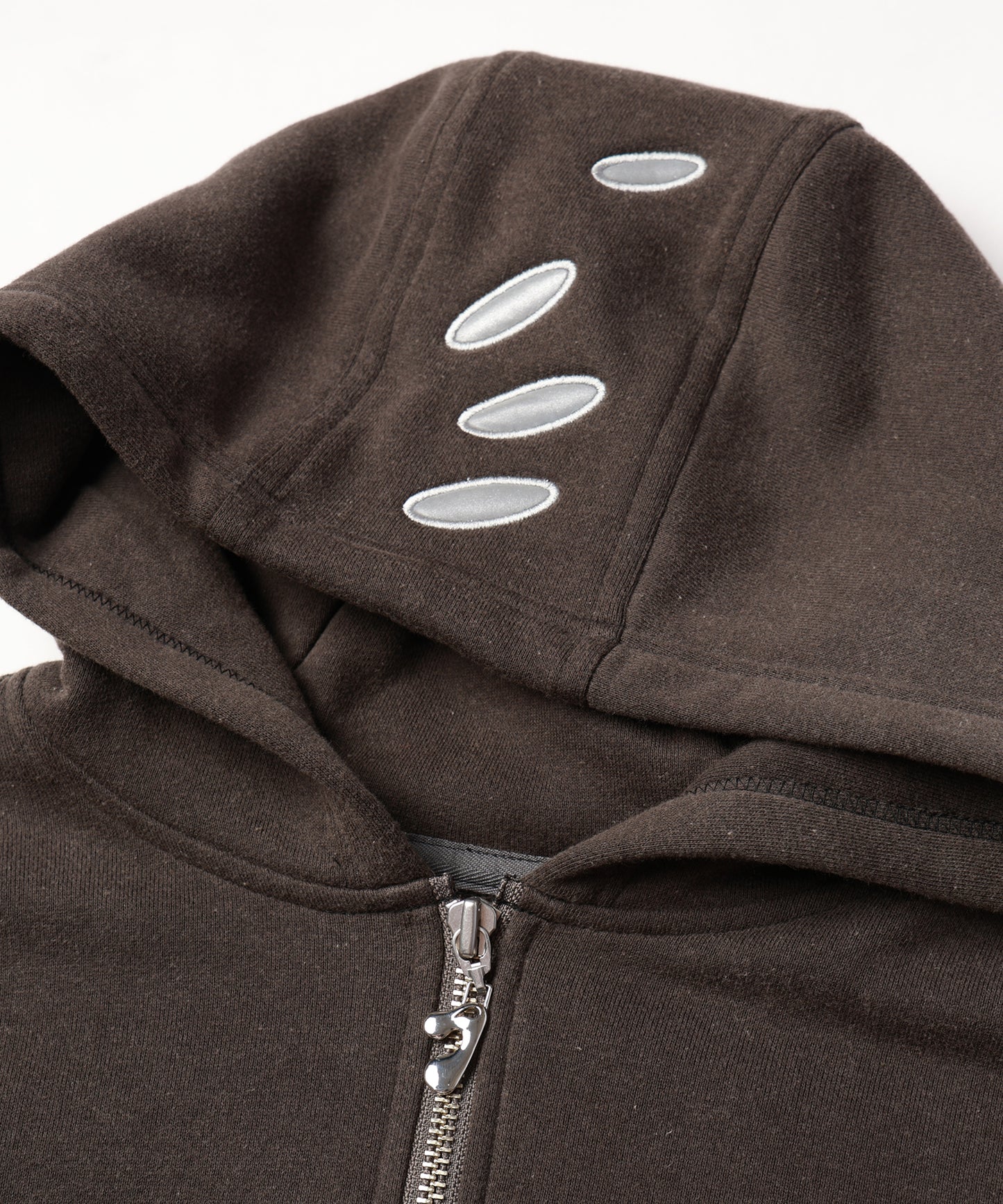 CIRCLE REFLECTOR ZIP HOODIE