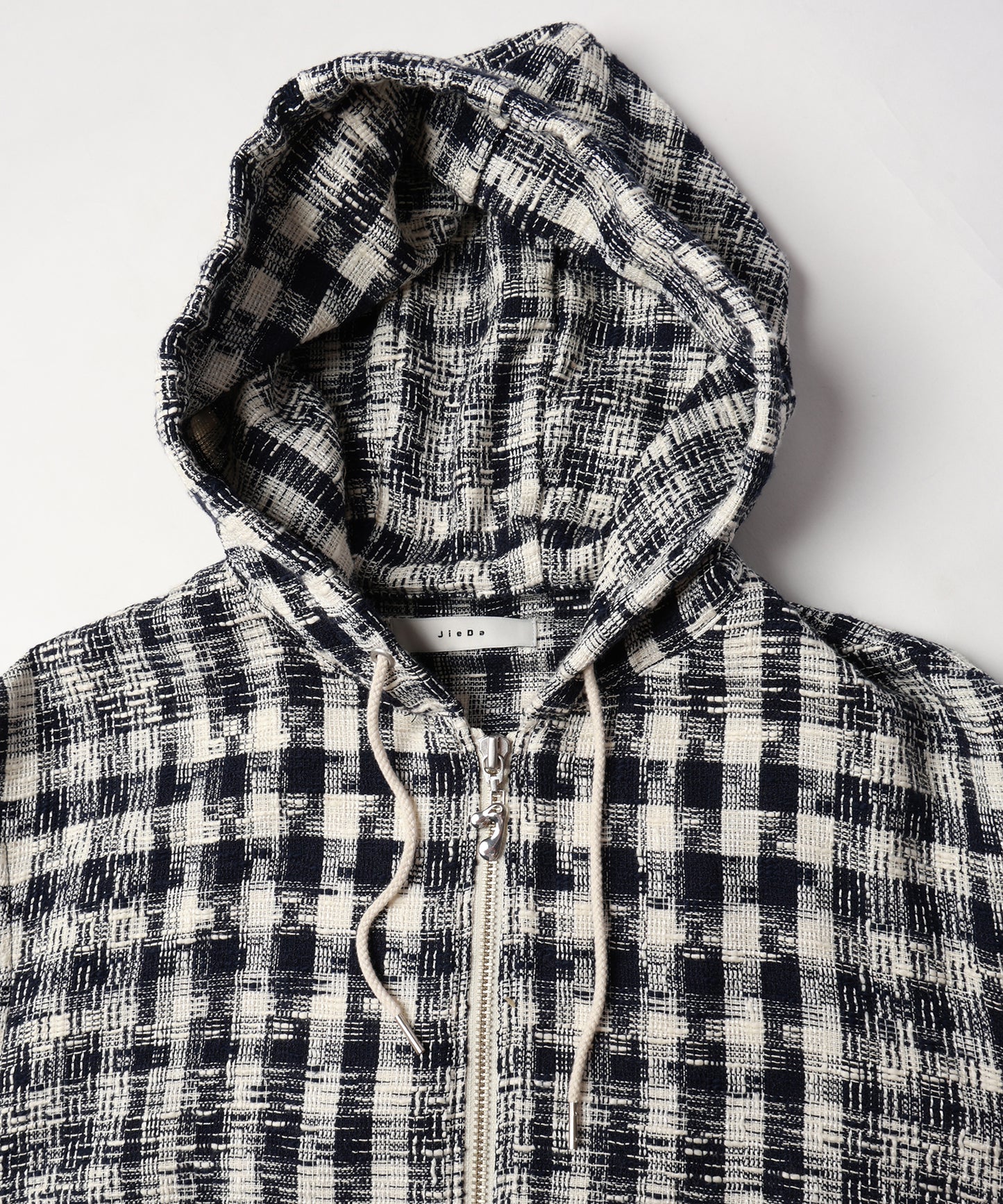 GINGHAM ZIP PARKA