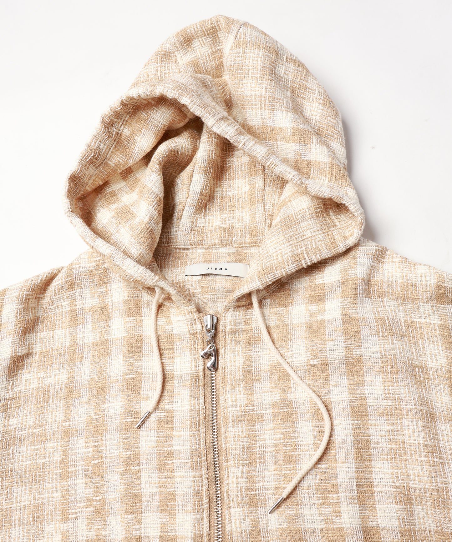 GINGHAM ZIP PARKA