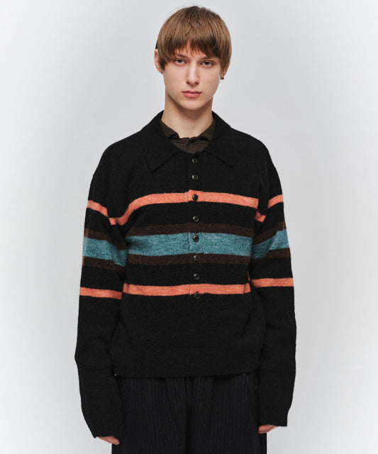 STRIPED KNIT POLO