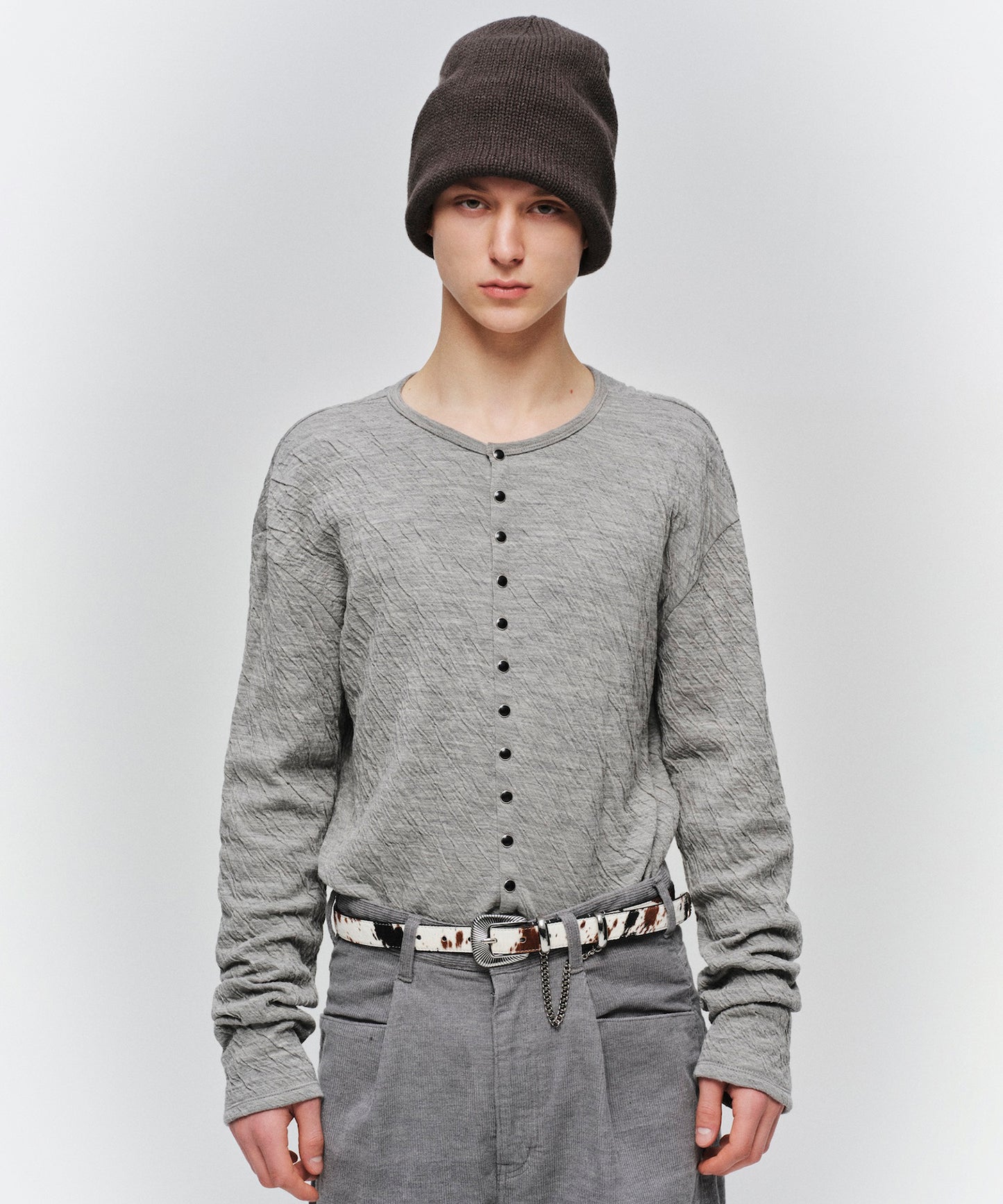 GAUZE SNAP CARDIGAN