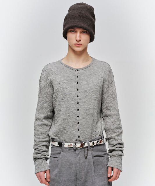 GAUZE SNAP CARDIGAN