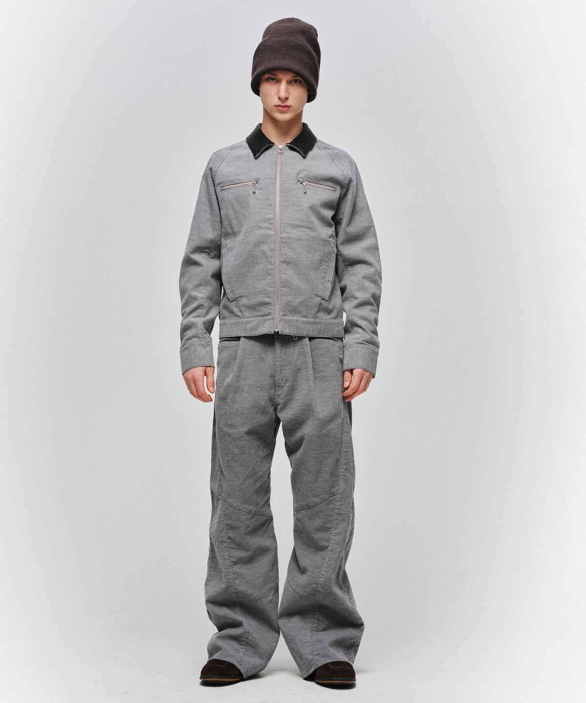 ENGINEERED DRAPING FLARE CORDUROY PANTS