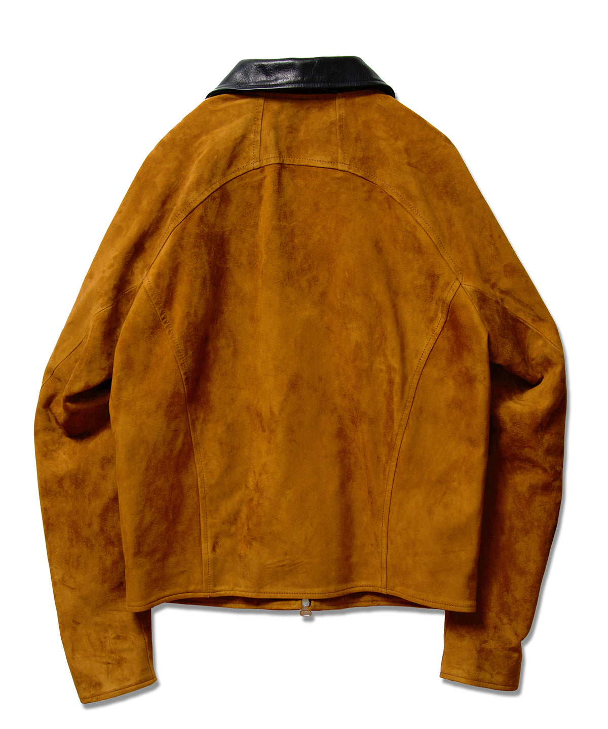 NUBUCK DRAPING LEATHER JACKET