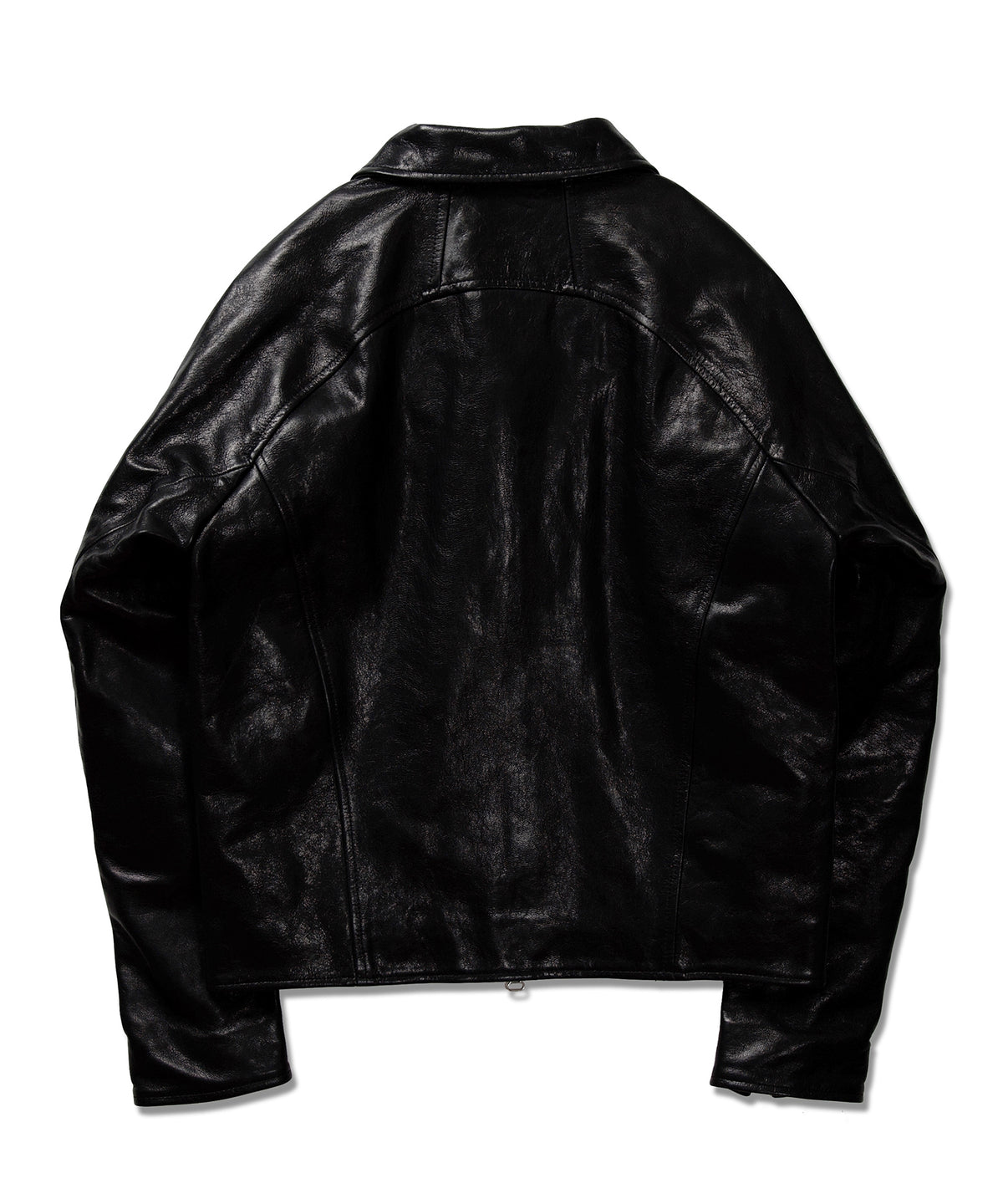 DRAPING LEATHER JACKET