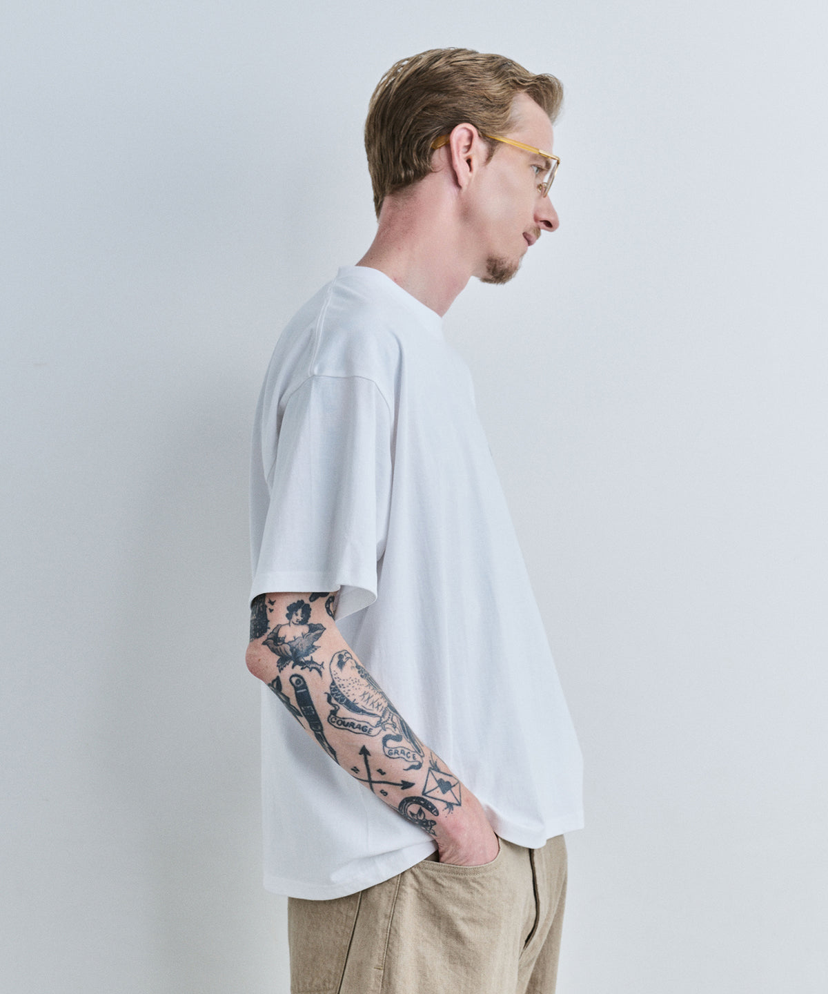 JIEDA EMBROIDERY RELAX TEE