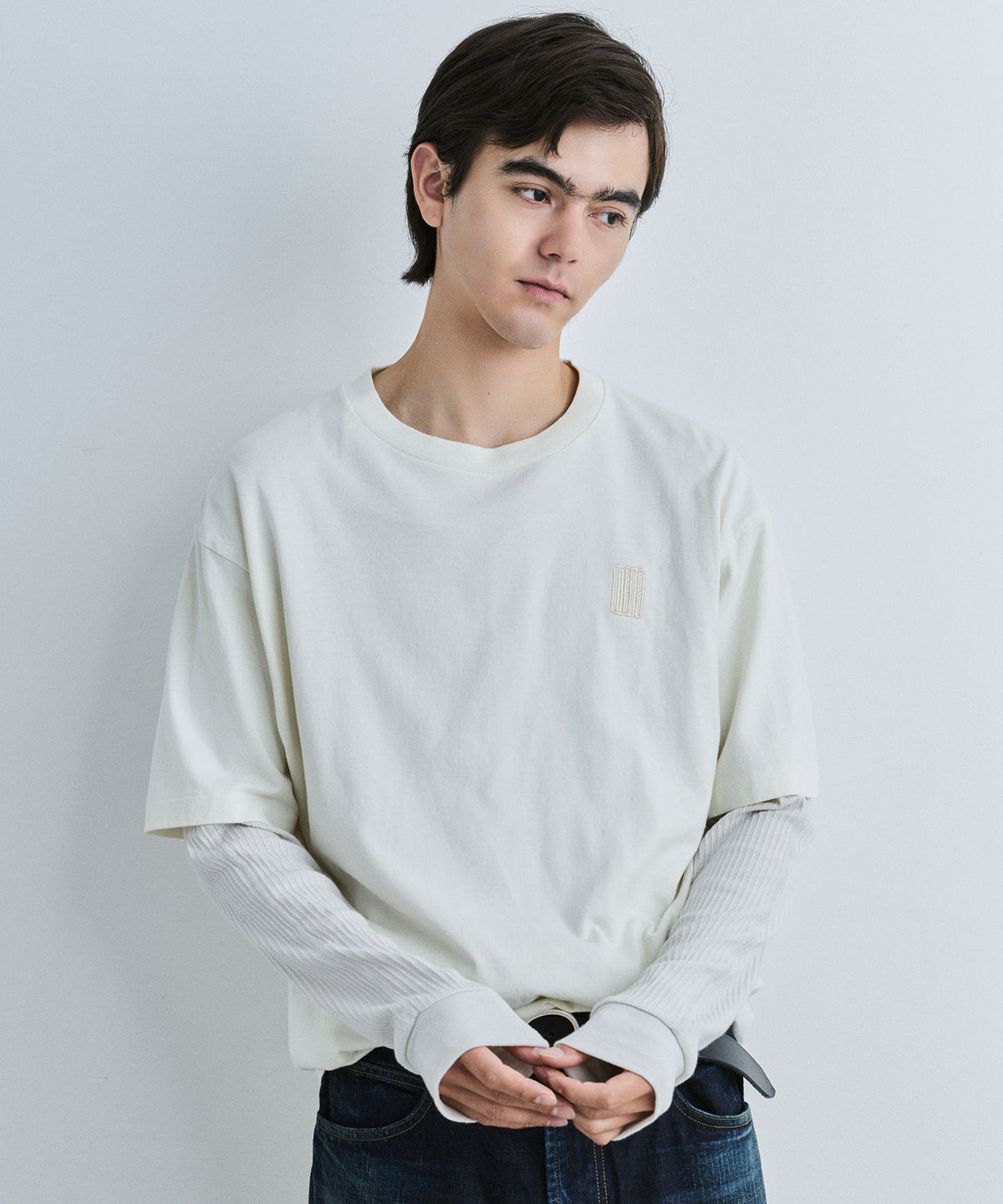 JIEDA EMBROIDERY FADE TEE